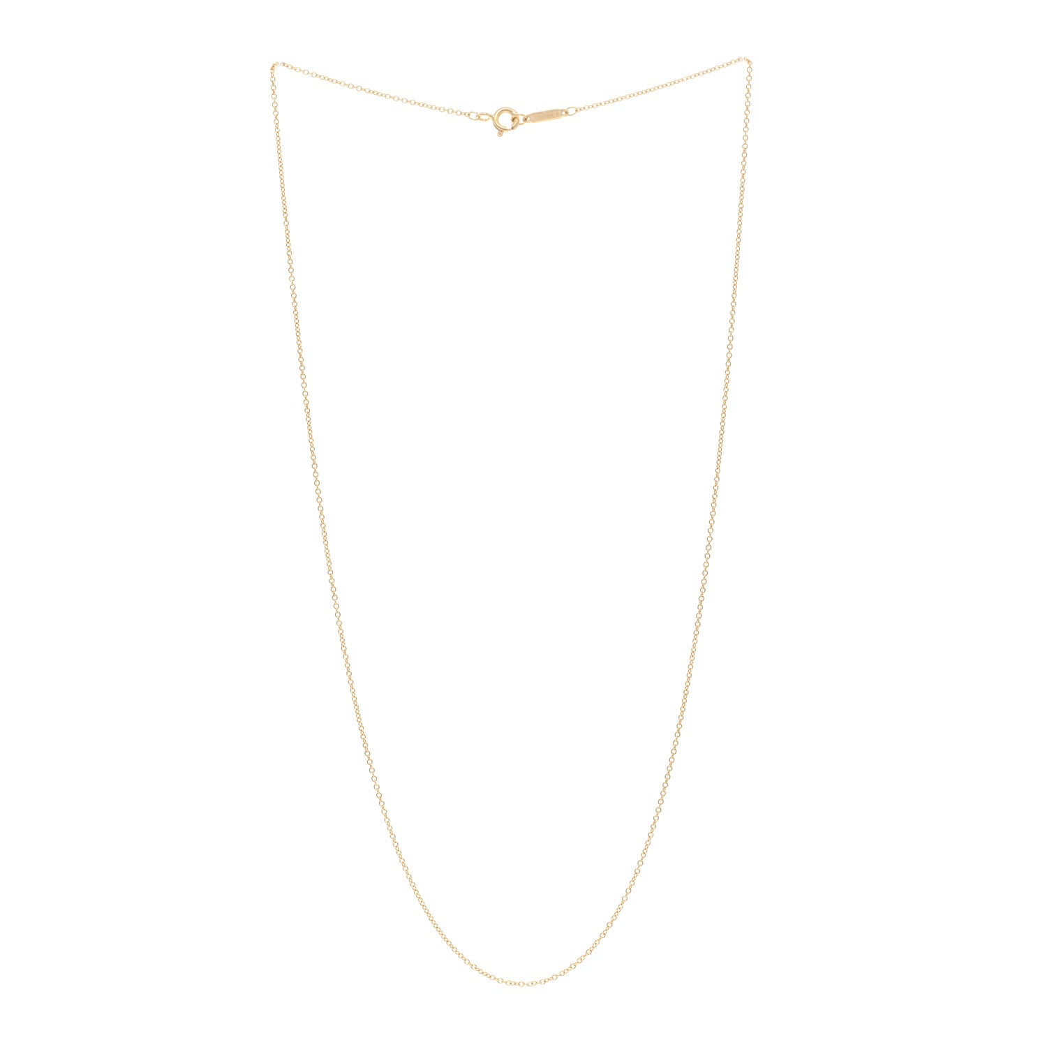 Tiffany 18K Yellow Gold Chain Necklace 18" 3 of 4