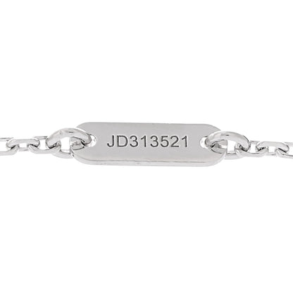 Van Cleef & Arpels 18K White Gold Diamond Sweet Alhambra Pendant Necklace 4 of 6