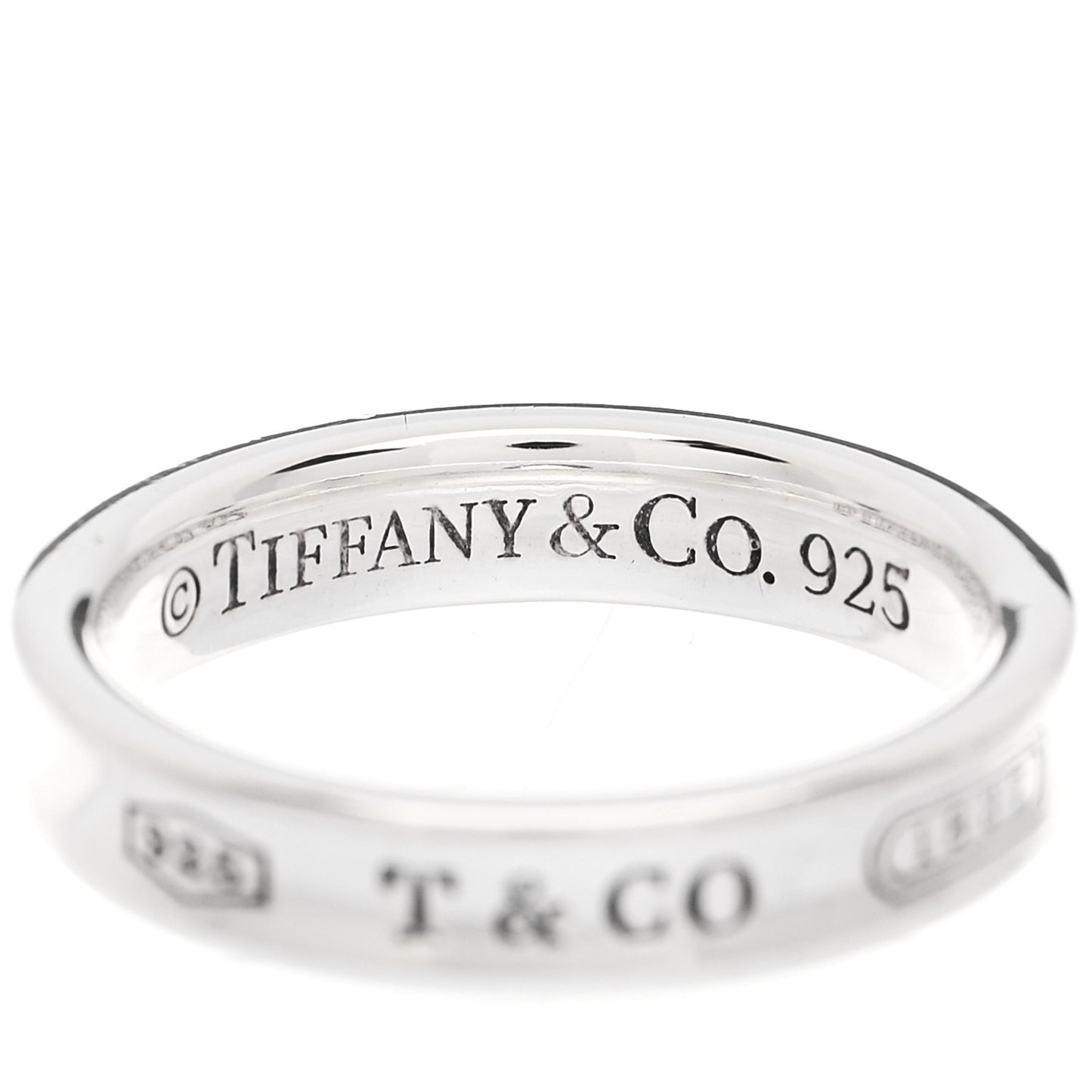Sterling Silver Narrow 1837 Band Ring 52 6