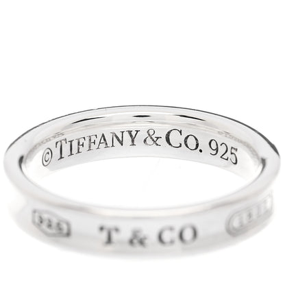 Tiffany Sterling Silver Narrow 1837 Band Ring 52 6 4 of 4