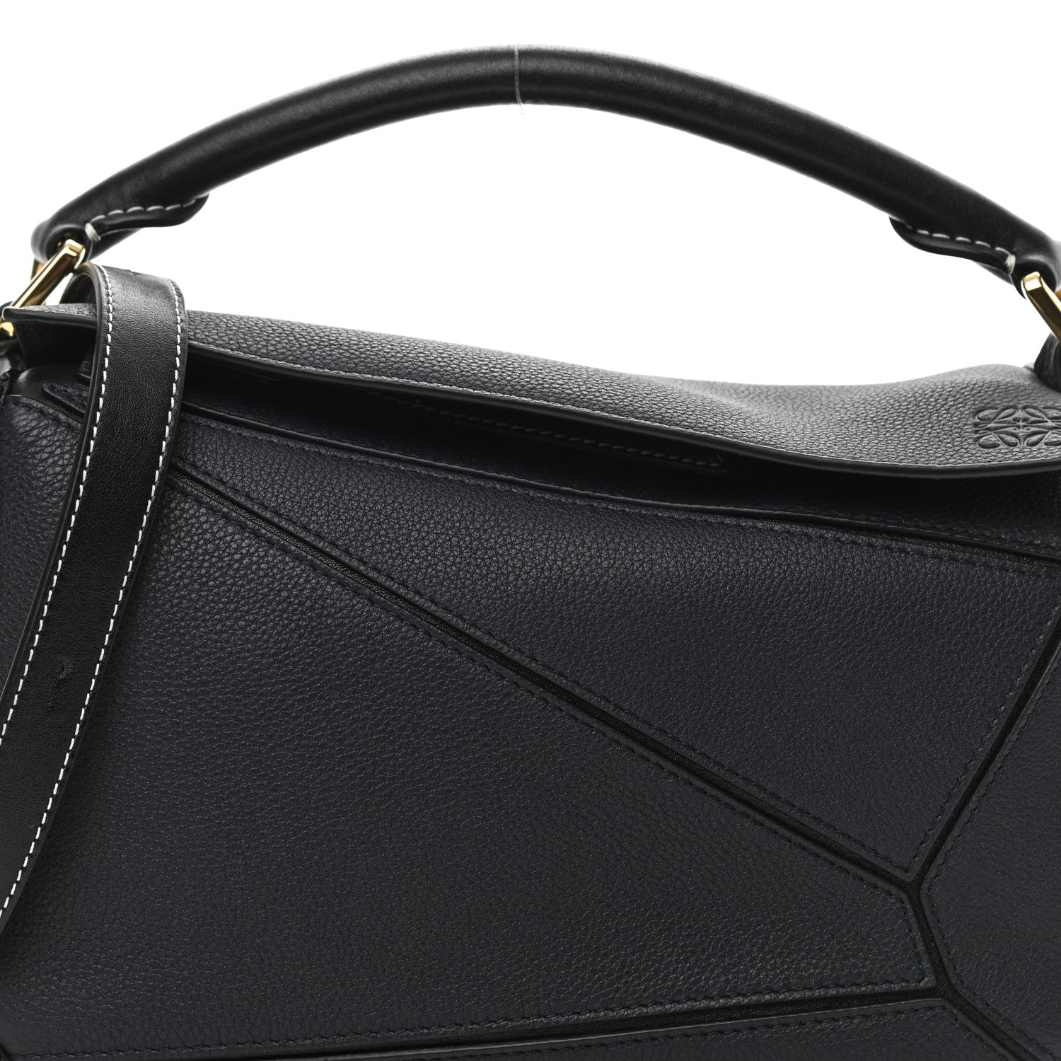 Loewe Calfskin Small Puzzle Bag Midnight Blue Black 7 of 9