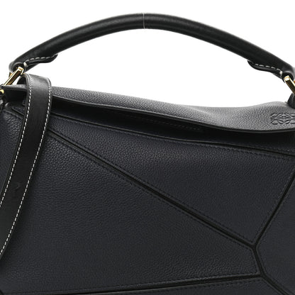 Loewe Calfskin Small Puzzle Bag Midnight Blue Black 7 of 9