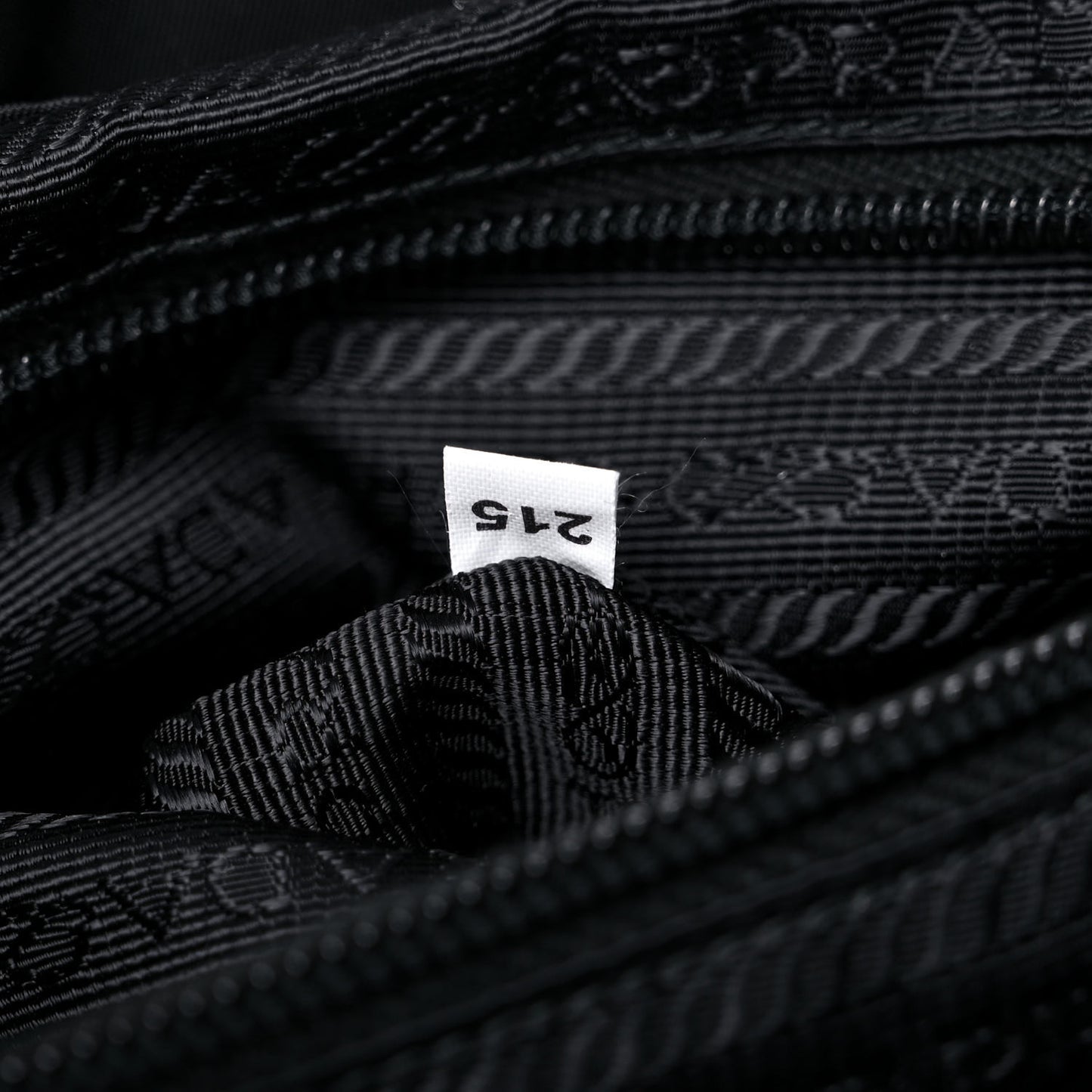 Tessuto Nylon Saffiano Small Backpack Black