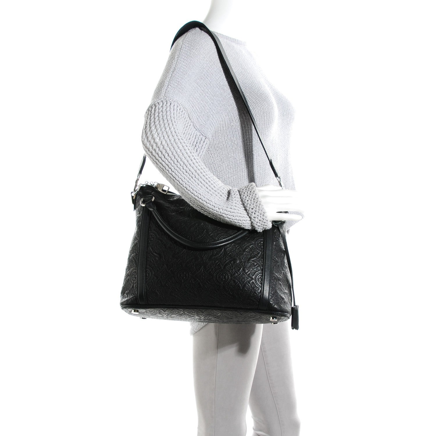 Louis Vuitton Monogram Lambskin Antheia Ixia PM Black 2 of 7