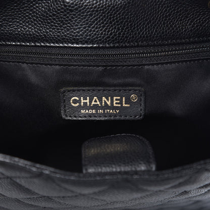 Chanel Caviar Quilted Petit Shopping Tote PST Black 6 of 10
