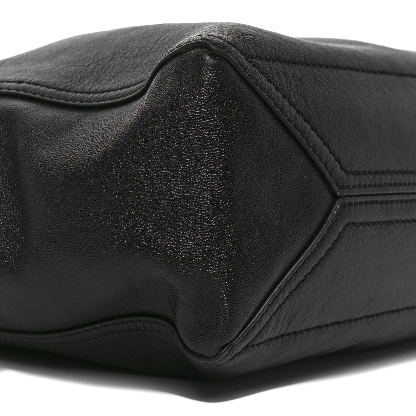 New Sakai Calfskin Lux Medium Dahlia Tote Black