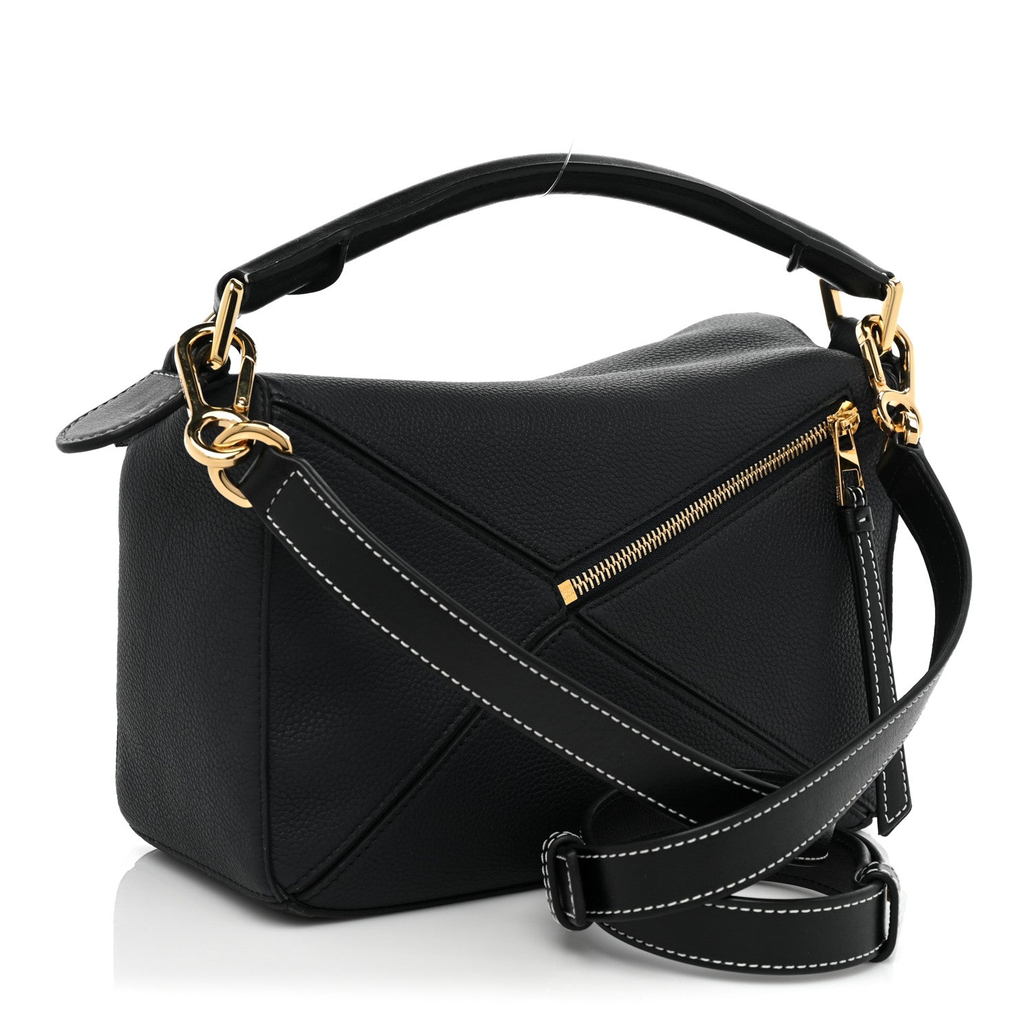 Loewe Calfskin Small Puzzle Bag Midnight Blue Black 3 of 8