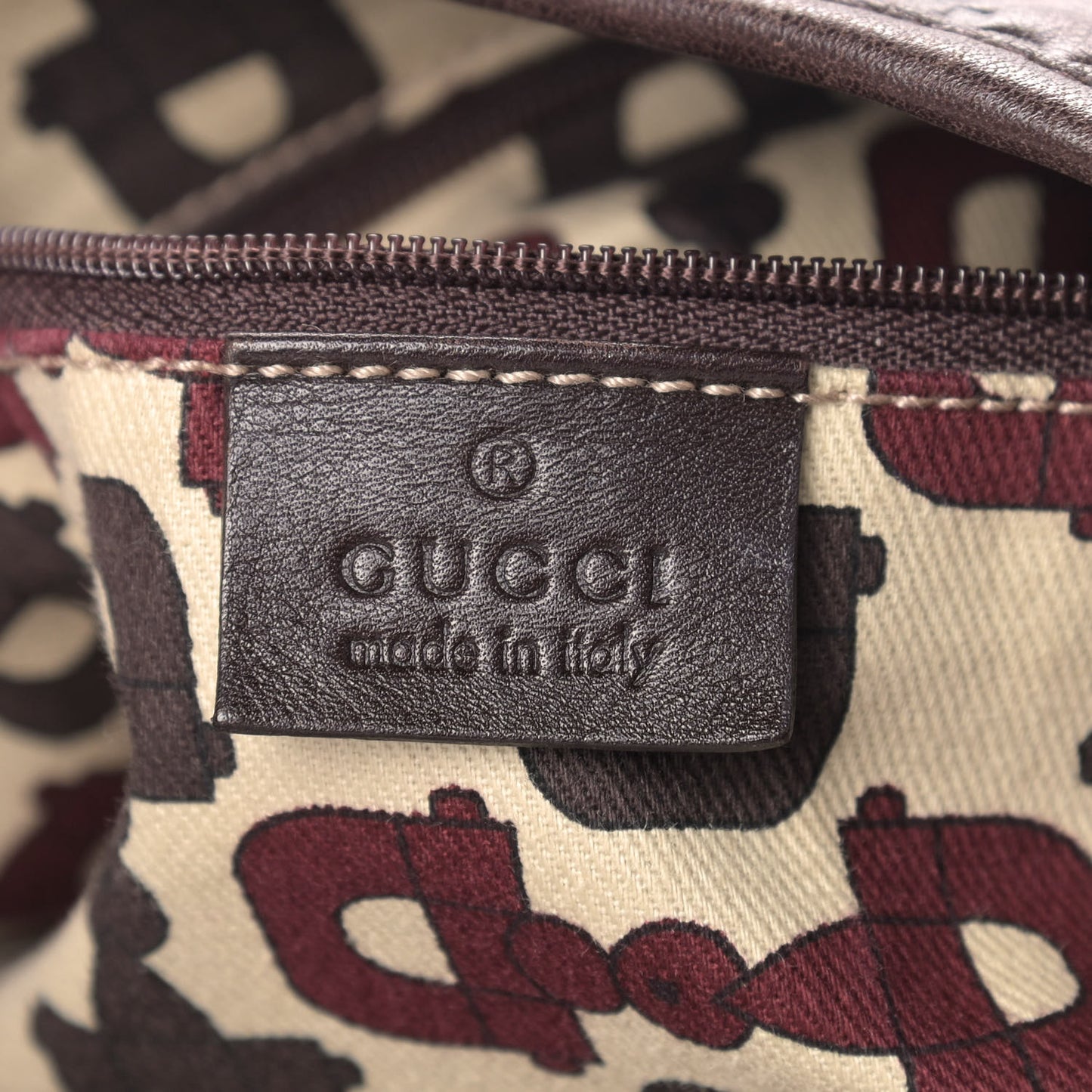 Guccissima Medium Abbey Shoulder Bag Chocolate