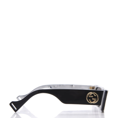 Gucci Acetate Rectangular Crystal Sunglasses GG0516S Black 5 of 8