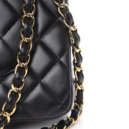Chanel Lambskin Quilted Jumbo Double Flap Black 14 of 15