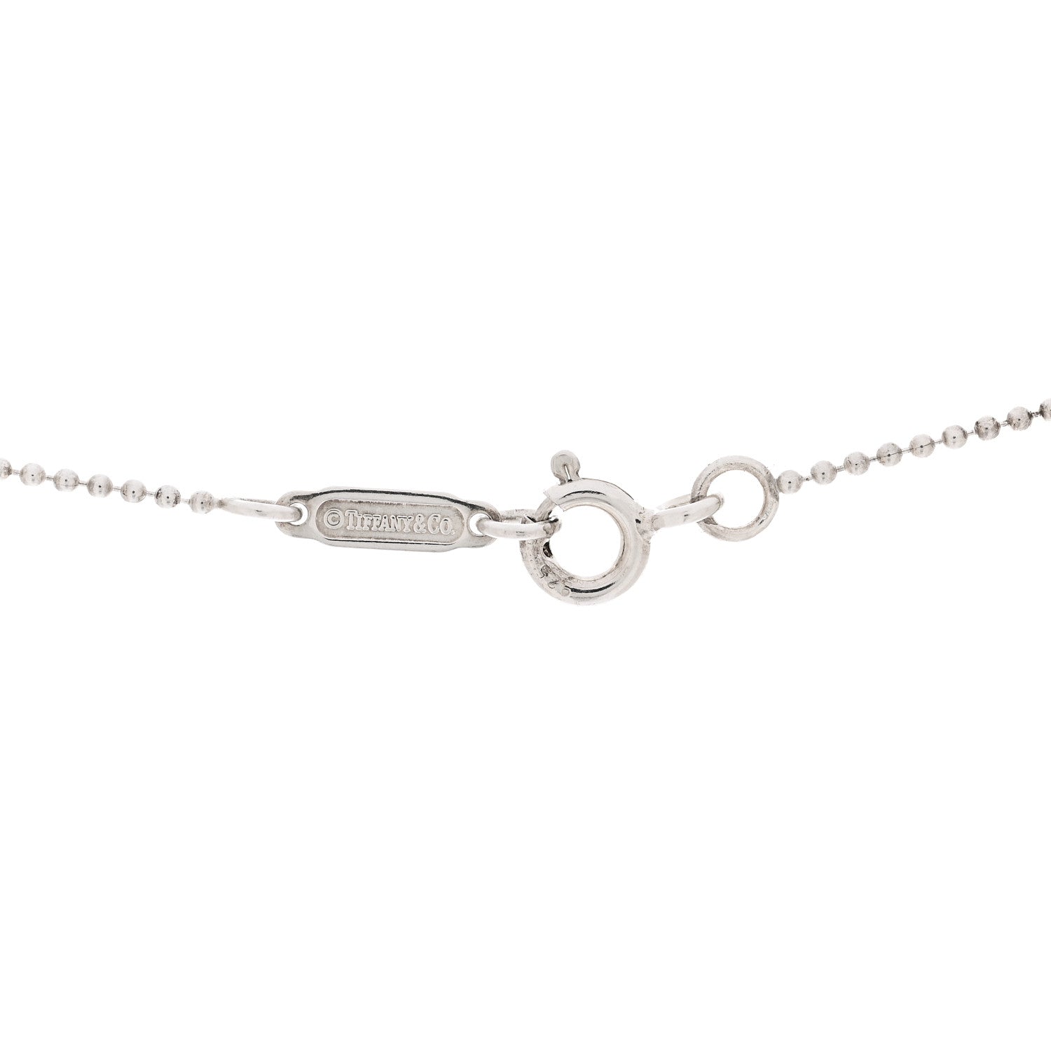 Tiffany Sterling Silver 1.2mm Bead Chain Necklace 18" 4 of 4