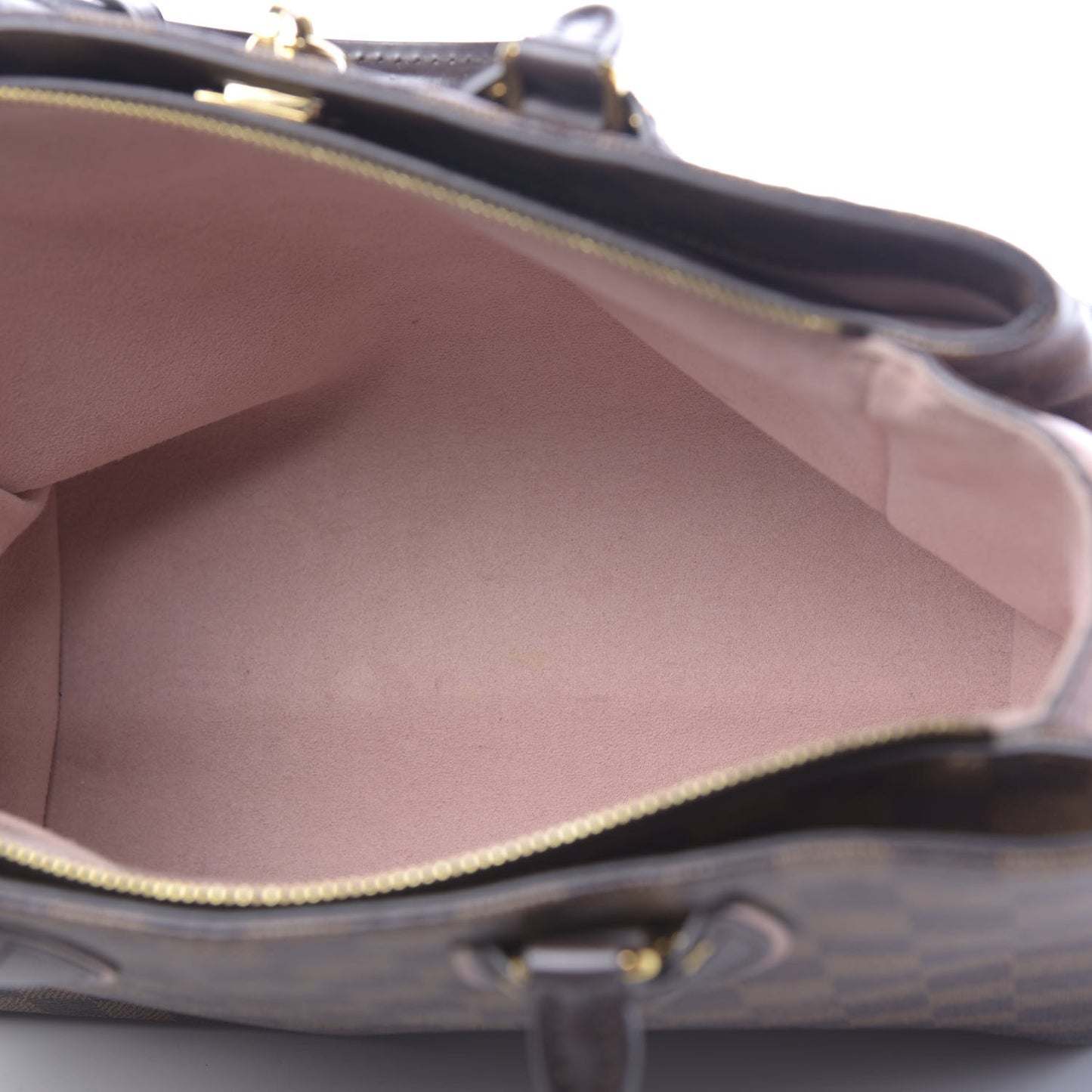 Cuir Taurillon Damier Ebene Normandy Magnolia