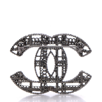 Chanel Ruthenium Chain CC Brooch 3 of 5