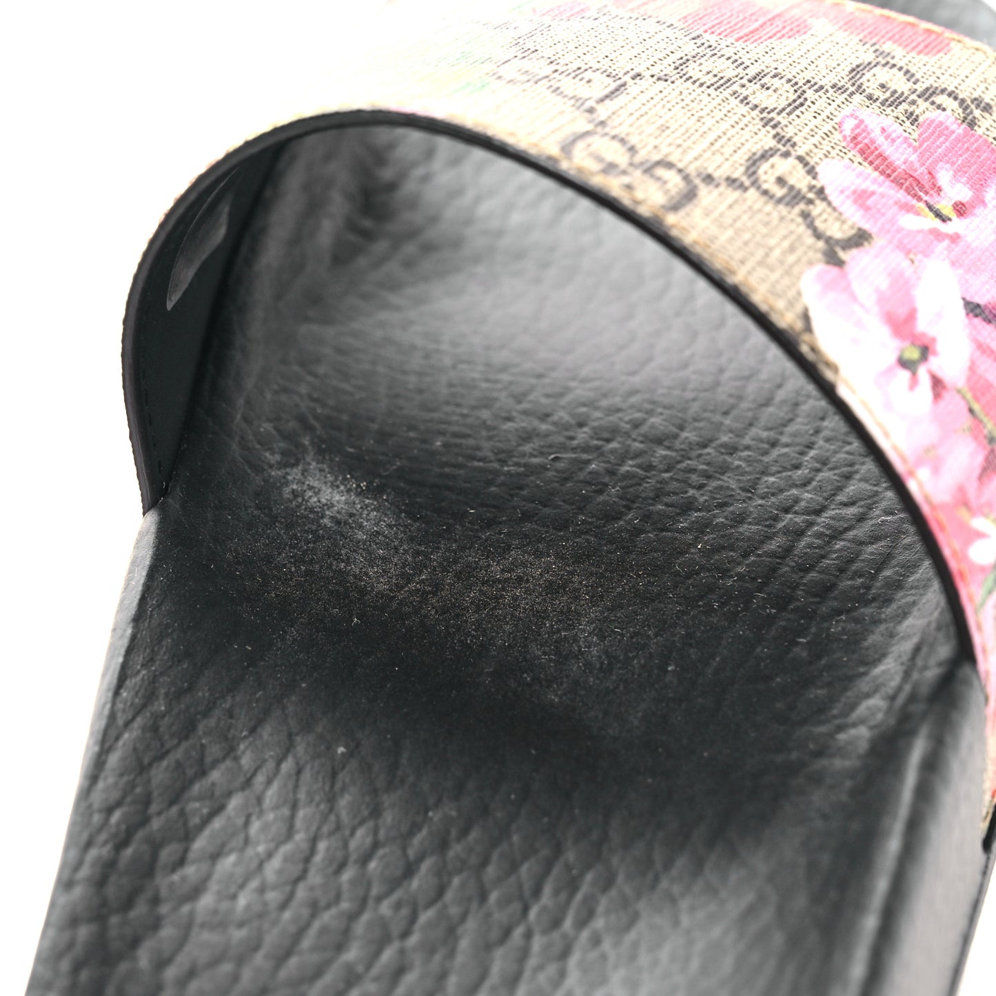 GG Supreme Monogram Blooms Slide Sandals 39 Beige Multicolor