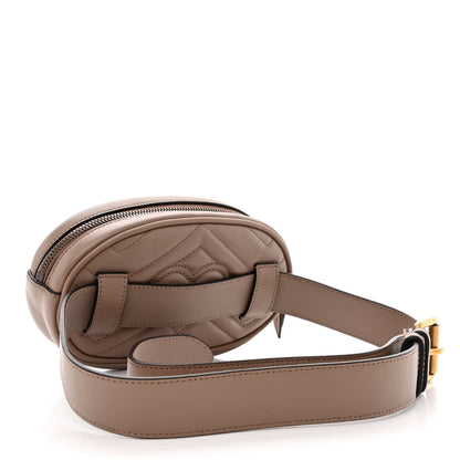 Gucci Calfskin Matelasse GG Marmont Belt Bag 85 34 Porcelain Rose 3 of 12
