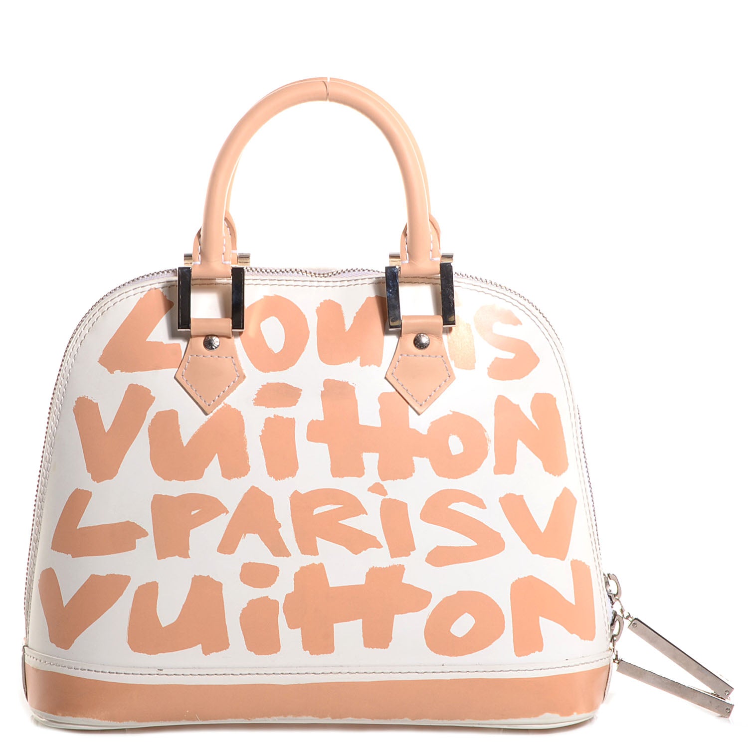 Louis Vuitton Graffiti Alma MM Peach 1 of 7