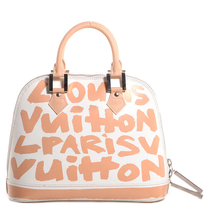 Louis Vuitton Graffiti Alma MM Peach 1 of 7