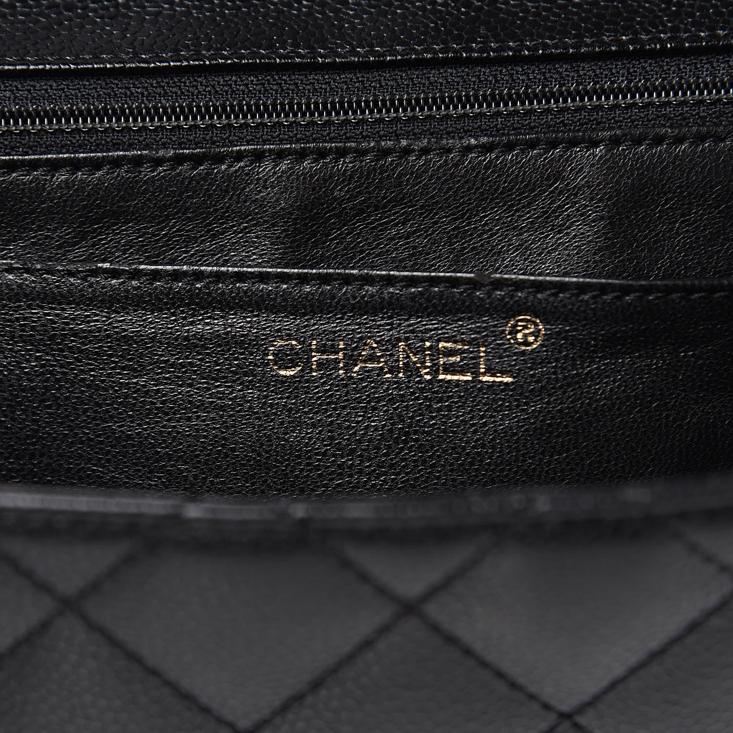 Chanel Caviar Quilted Jumbo Kelly Flap Black 6 of 15
