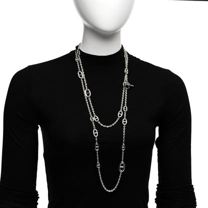 Hermes Sterling Silver Farandole Necklace 160 2 of 4