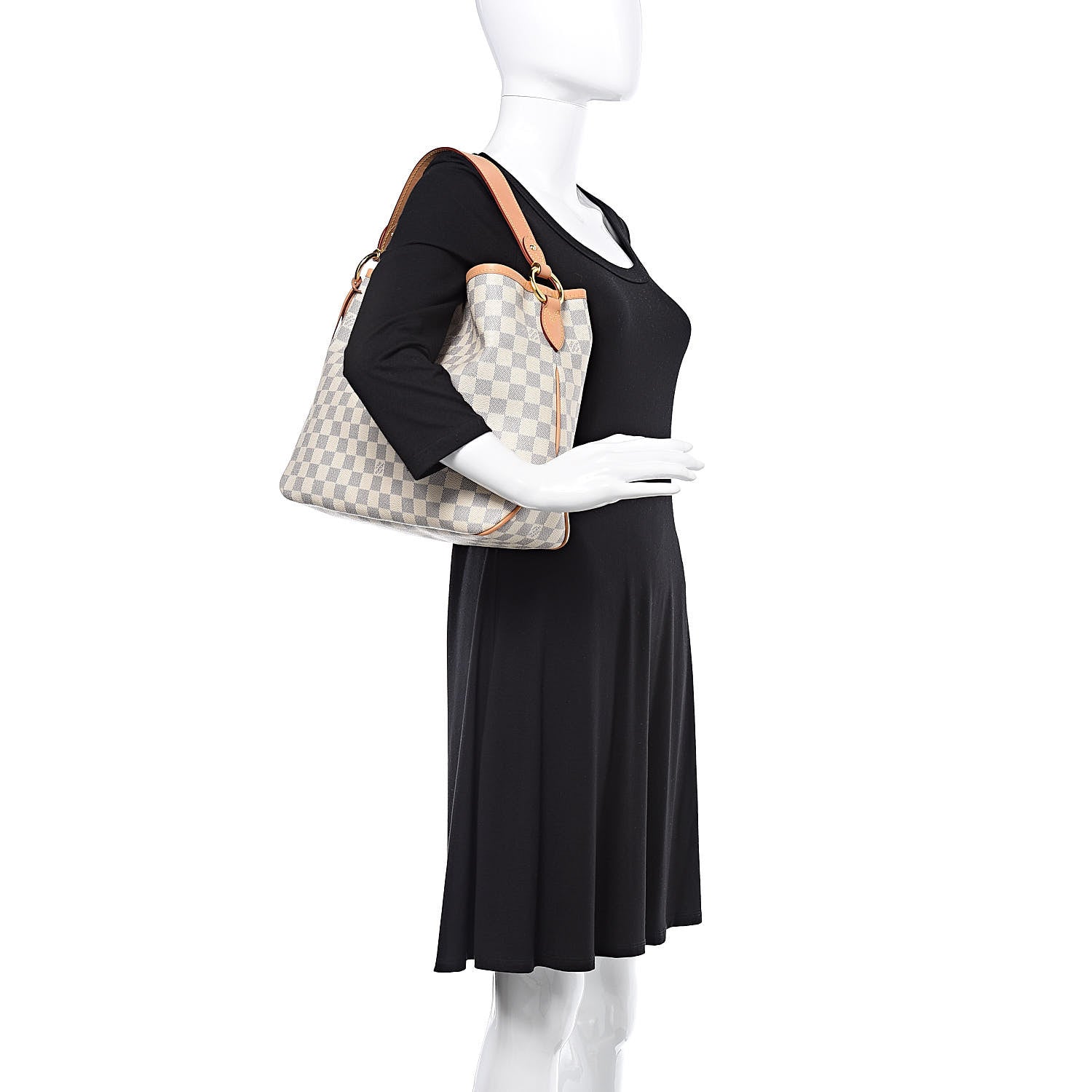Louis Vuitton Damier Azur Delightful PM Pink 1 of 16