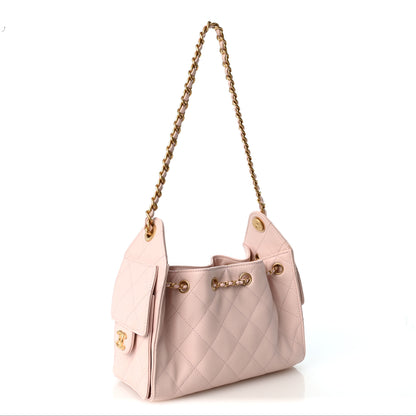 Chanel Caviar Quilted Mini Chanel 25 Handbag Light Pink 3 of 9
