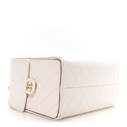 Chanel Caviar Quilted Medium Chanel 25 Handbag White 5 of 11