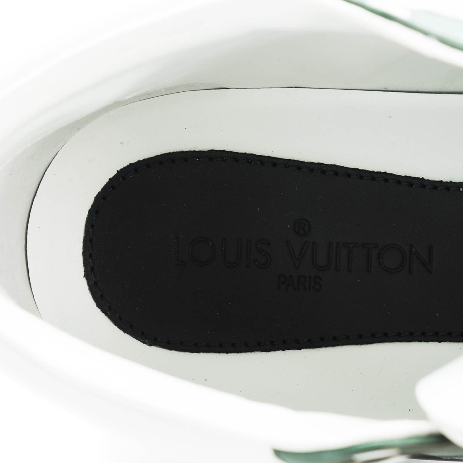Louis Vuitton Calfskin Damier Meteor Sneakers 10 White 7 of 9