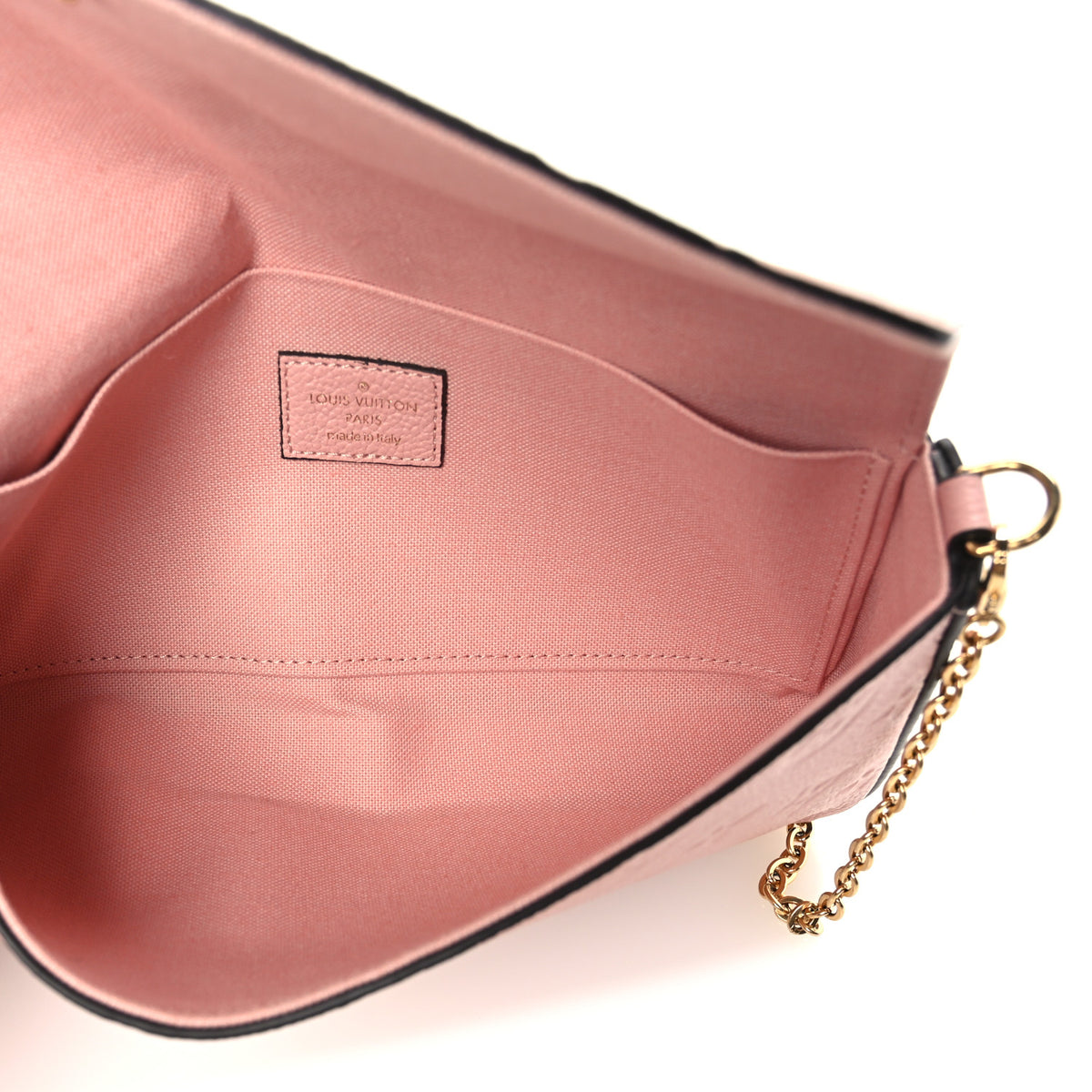 Louis Vuitton Empreinte Pochette Felicie Chain Wallet Rose Poudre 6 of 11
