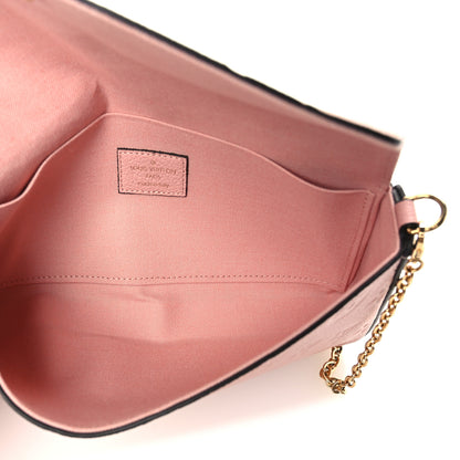 Louis Vuitton Empreinte Pochette Felicie Chain Wallet Rose Poudre 6 of 11