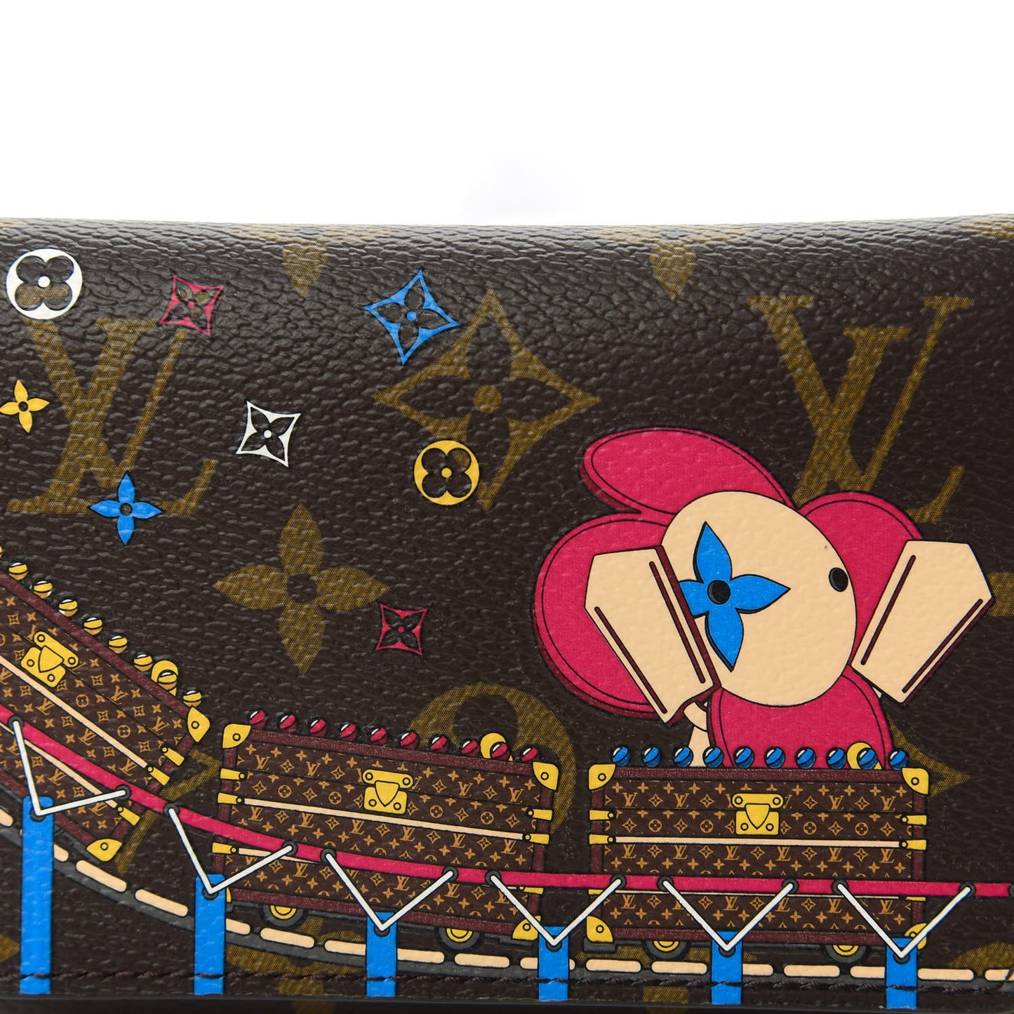Monogram 2020 Christmas Animation Roller Coaster Victorine Wallet Pivoine