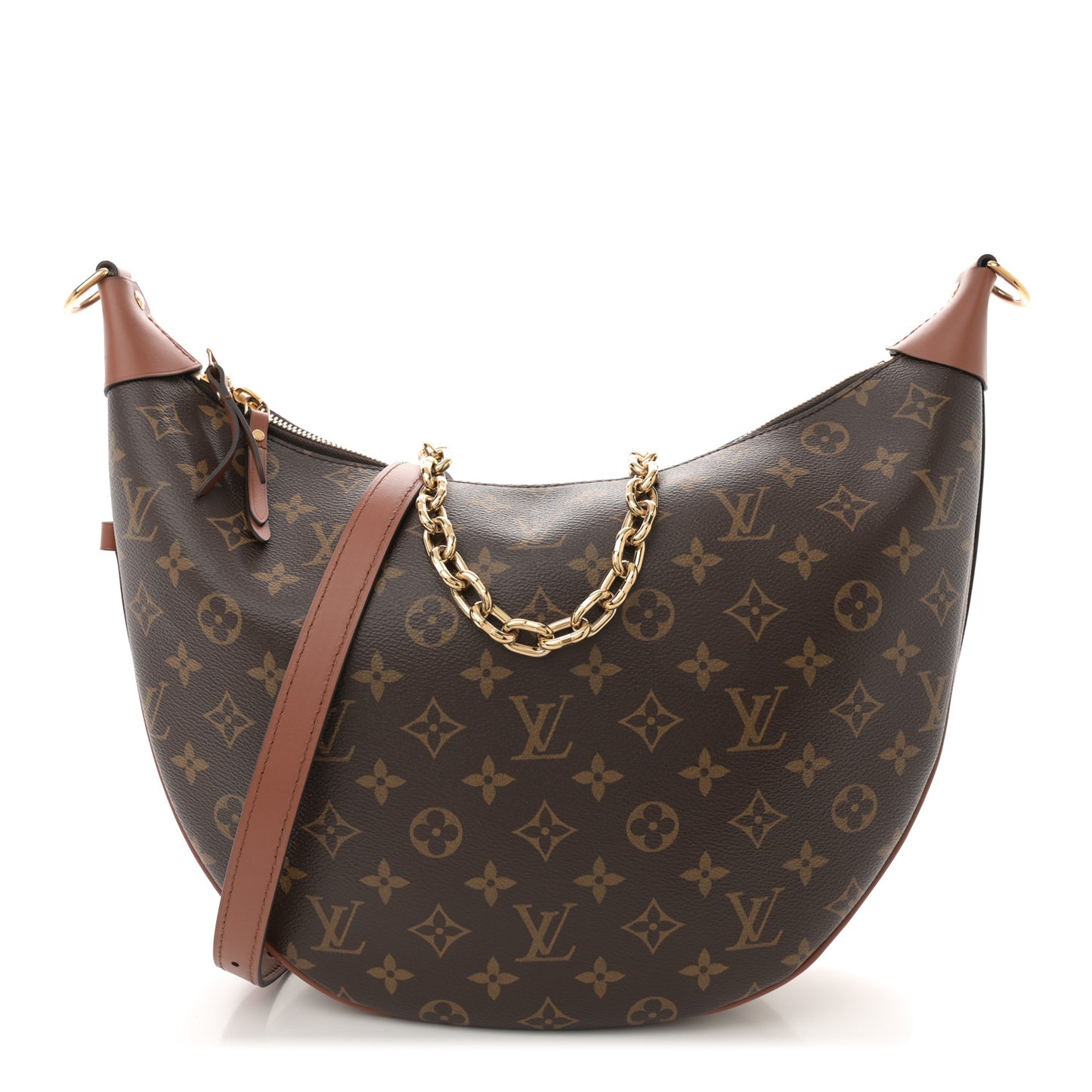 Reverse Monogram Loop Hobo