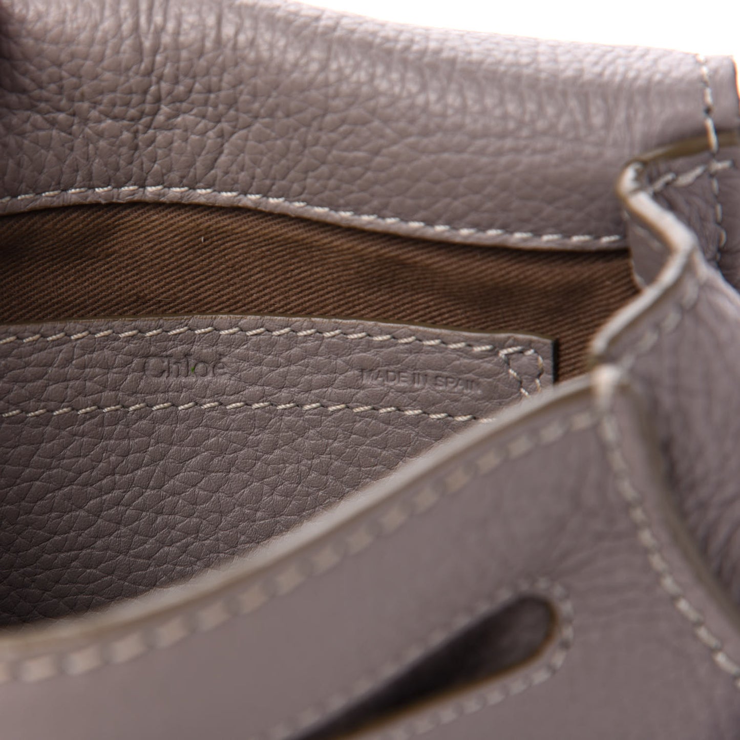 Calfskin Mini Marcie Round Crossbody Bag Cashmere Grey