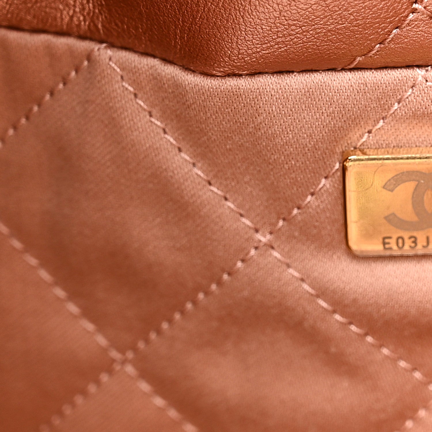 Chanel Metallic Calfskin Quilted Chanel 22 Pink 8 of 11