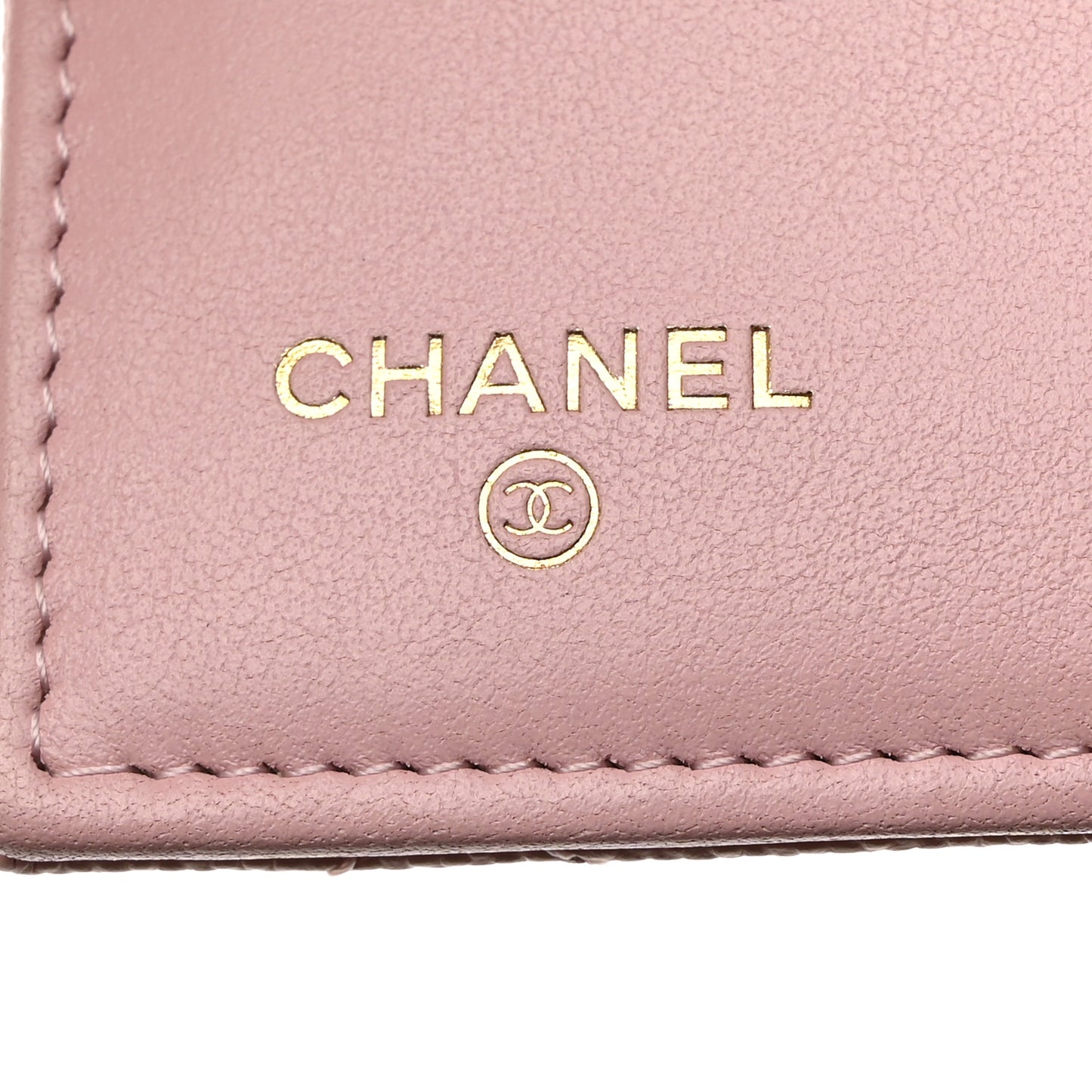 Caviar Quilted Medium Flap Wallet Light Pink