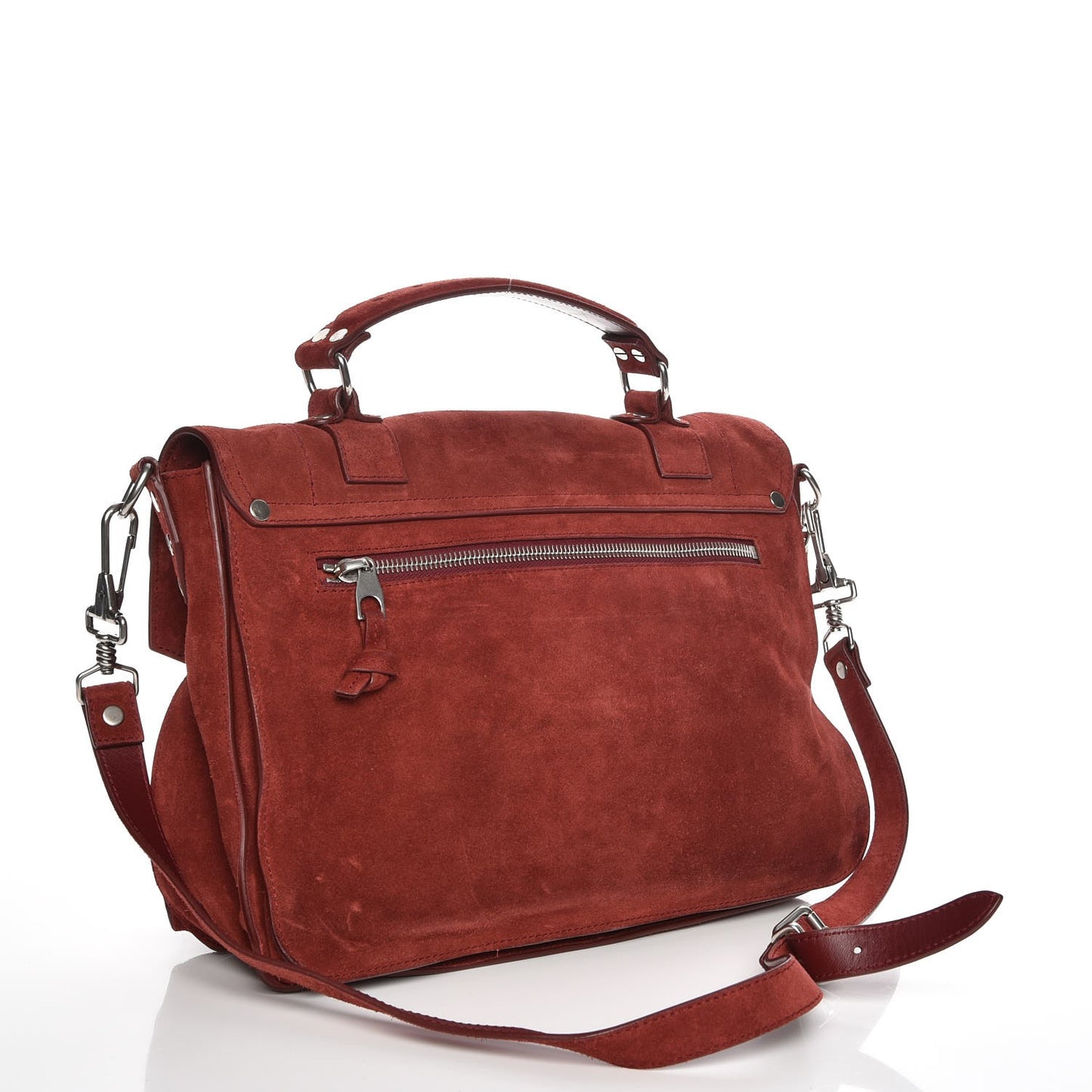 Suede Medium PS1 Satchel Midnight Plum