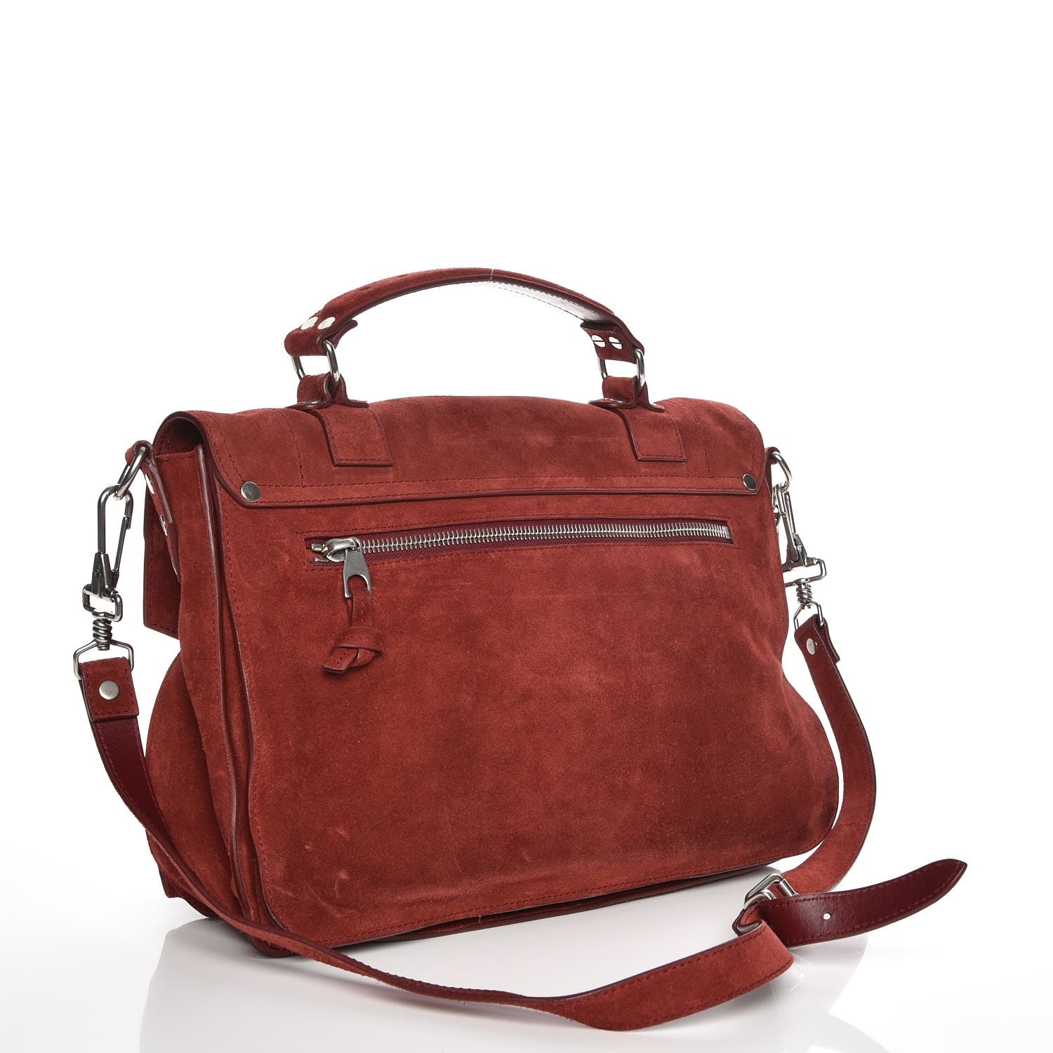 Proenza Schouler Suede Medium PS1 Satchel Midnight Plum 4 of 9