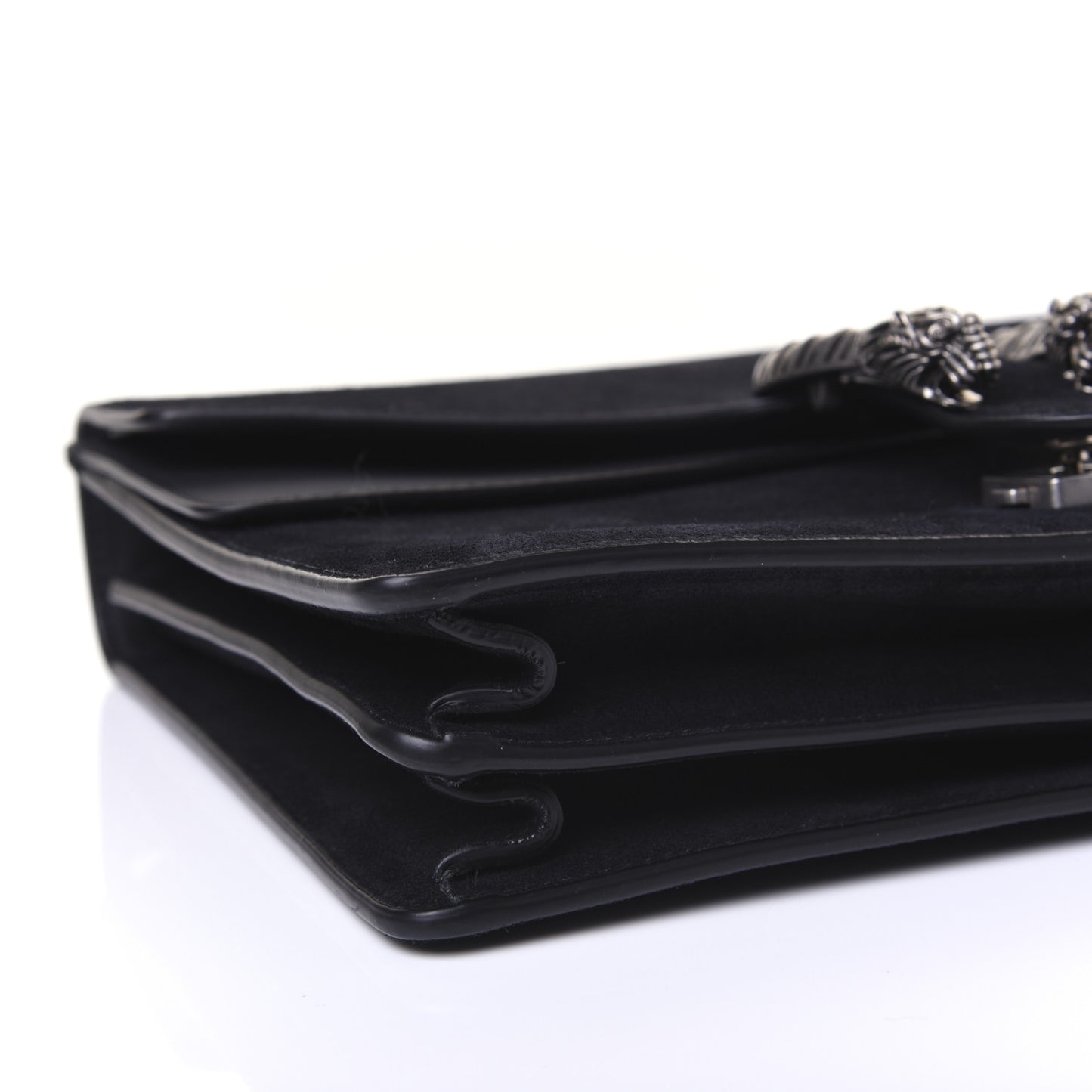 Suede Medium Dionysus Shoulder Bag Black