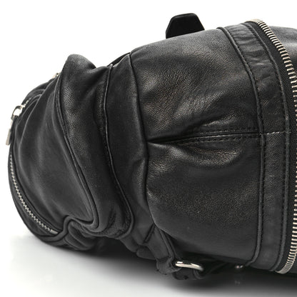 Alexander Wang Lambskin Marti Backpack Bag Washed Black Rhodium Hardware 7 of 13
