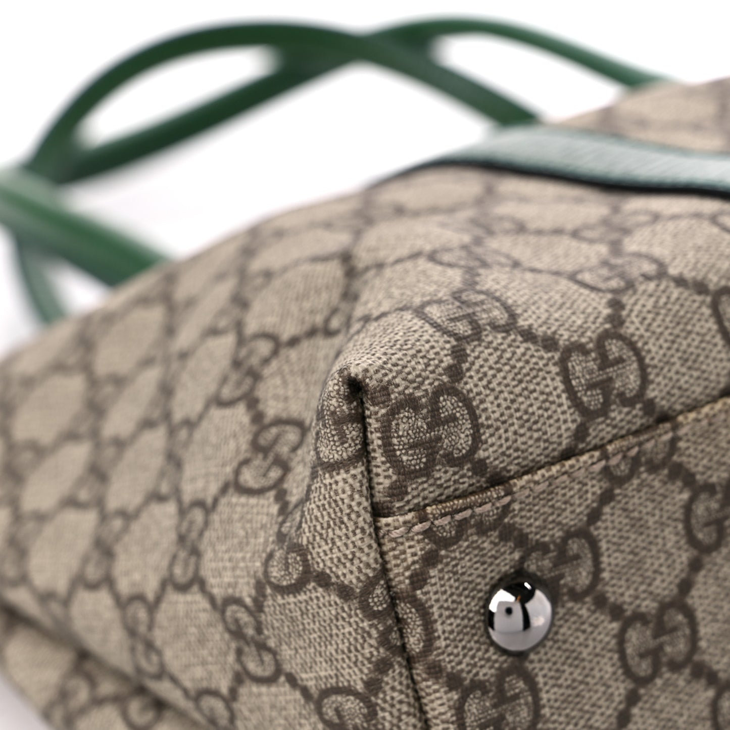 GG Plus Monogram Medium Joy Tote Green