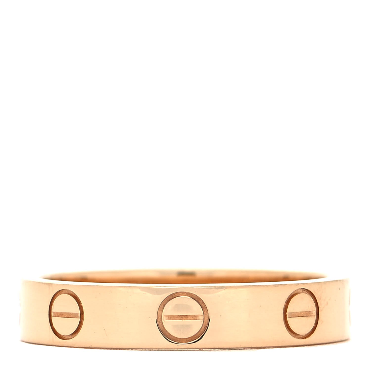 Cartier 18K Yellow Gold 3.5mm LOVE Wedding Band Ring 51 5.75 1 of 4