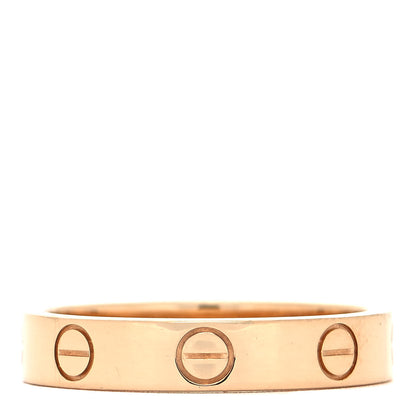 Cartier 18K Yellow Gold 3.5mm LOVE Wedding Band Ring 51 5.75 1 of 4