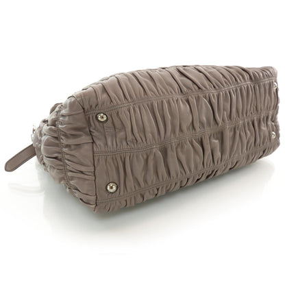 Prada Nappa Gaufre Flap Bag Bambu 4 of 7