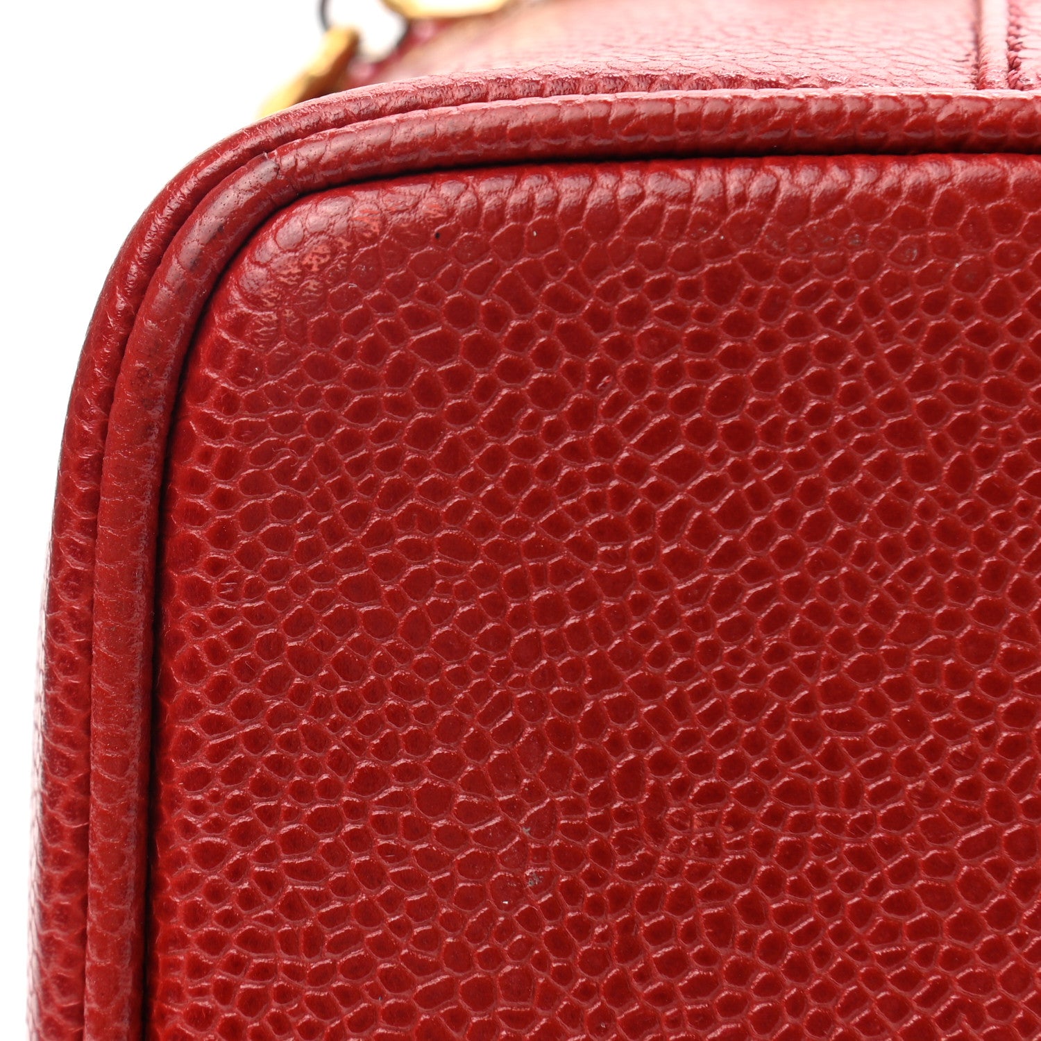 Chanel Caviar Vanity Cosmetic Case Red 12 of 12