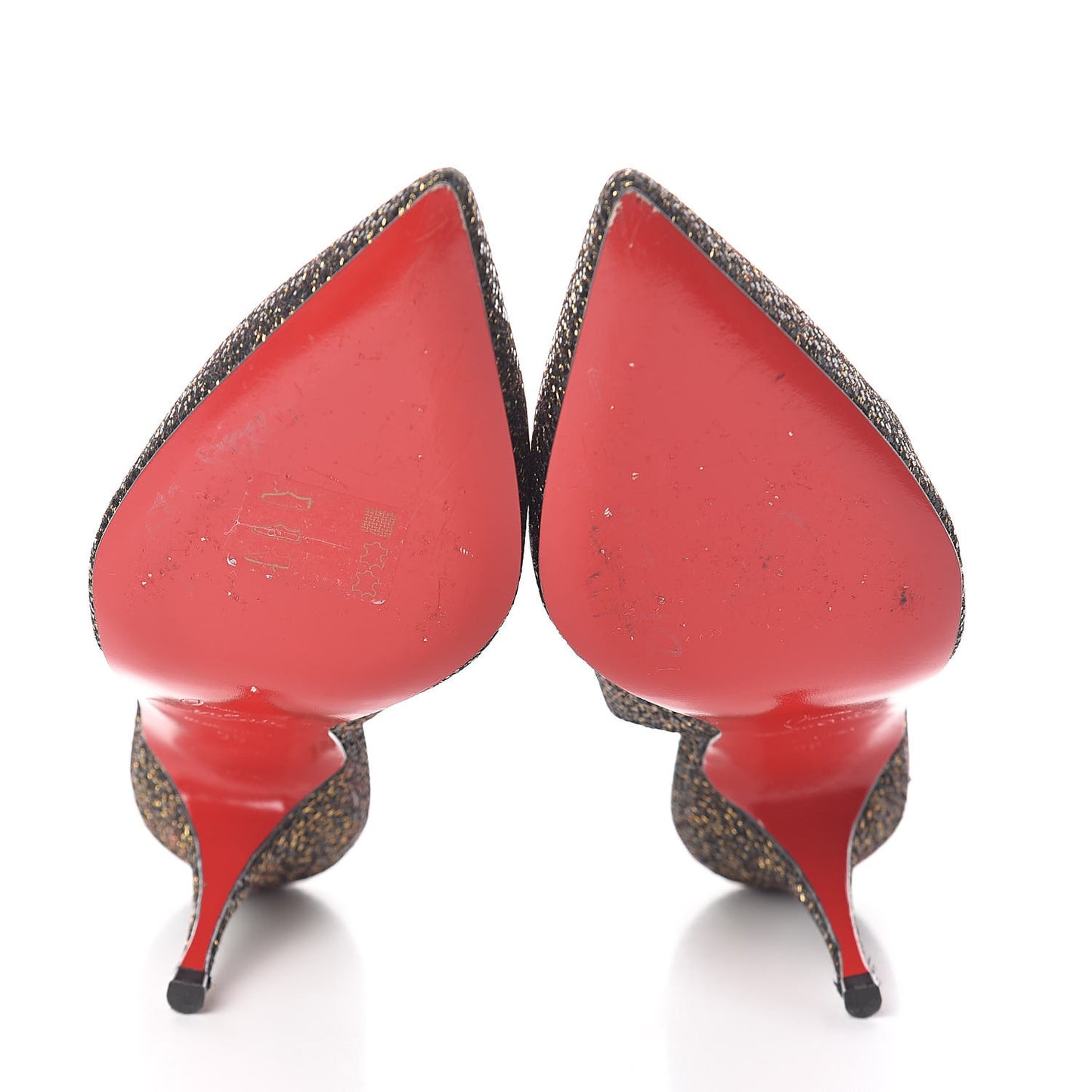 Glitter Nappa Laminato Back2 85 Slingback Pumps 35 Black Mekong