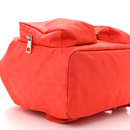 Gucci Nylon Monogram Small Single Buckle Backpack Red 9 of 10