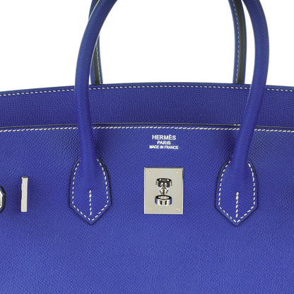 Hermes Epsom Birkin 35 Bleu Electrique Mykonos 9 of 24
