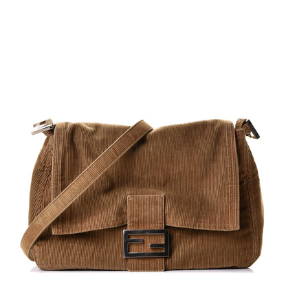 Fendi Corduroy Mama Baguette Beige 1 of 7