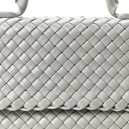 Bottega Veneta Nappa Intrecciato Patti Top Handle Bag Agate Grey 8 of 10
