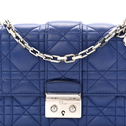 Christian Dior Lambskin Cannage Miss Dior Small Promenade Pouch Blue 8 of 10