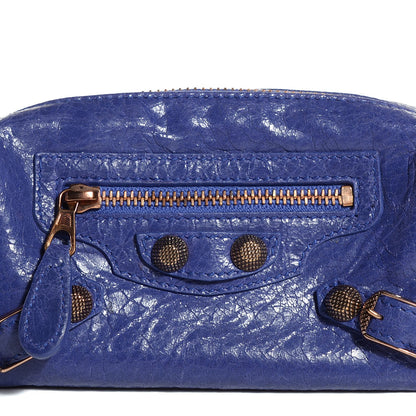 Balenciaga Agneau Giant 12 Rose Gold Hardware Pencil Case S Bleu Lavande 9 of 11